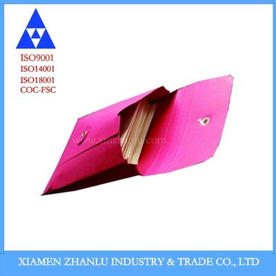Colour Gusset Pocket Envelope with Washer String Closure Style Design in Kraft Paper