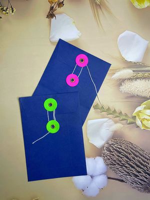 180gsm Coloured Paper String Envelope Logo Printing for Office Business Documents