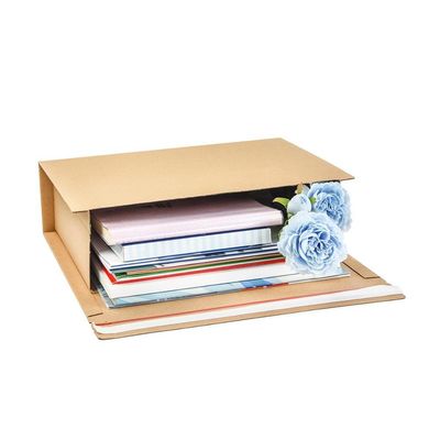 Brown E Flute Corrugated Board 3 Layer Mailer for Delivery Packaging Mailing Box