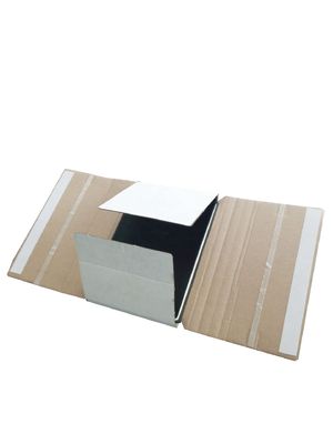 Books Packaging Mailer with E Flute Board Recyclable Cross Kraft Corrugated Cardboard