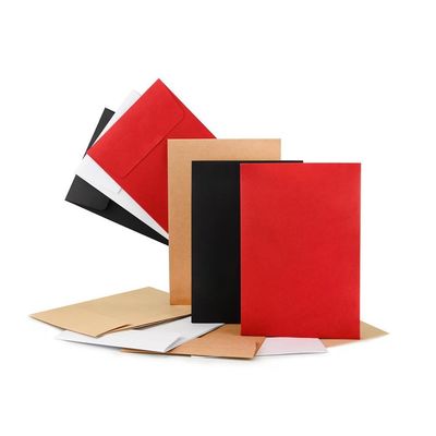 Custom Size Brown Kraft Pocket Style Envelope without Gusset for Important Documents