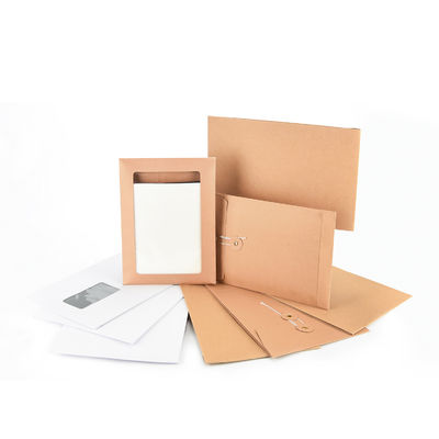 Custom Size Kraft String and Washer Closure Envelopes for Confidential Correspondence