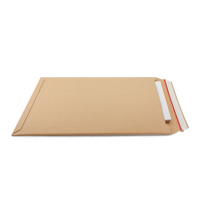 Delivery Packaging Rigid Flat Corrugated Book Mailers Envelope for Customized Logistics