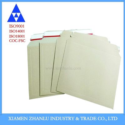 Bboard Envelope Book Mailer Brown Kraft Board for White Lined-Chip Board Market