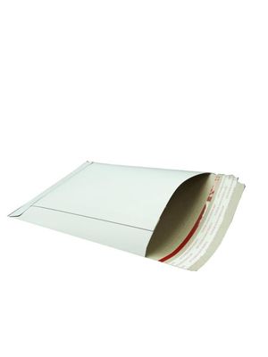 Rigid Board Envelope Packaging Mailer for Custom Size showcasing White All Cardboard