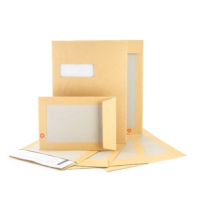 Shipping Mailing Courier Express C4 Grey Board Backed Envelopes with Brown Kraft Paper