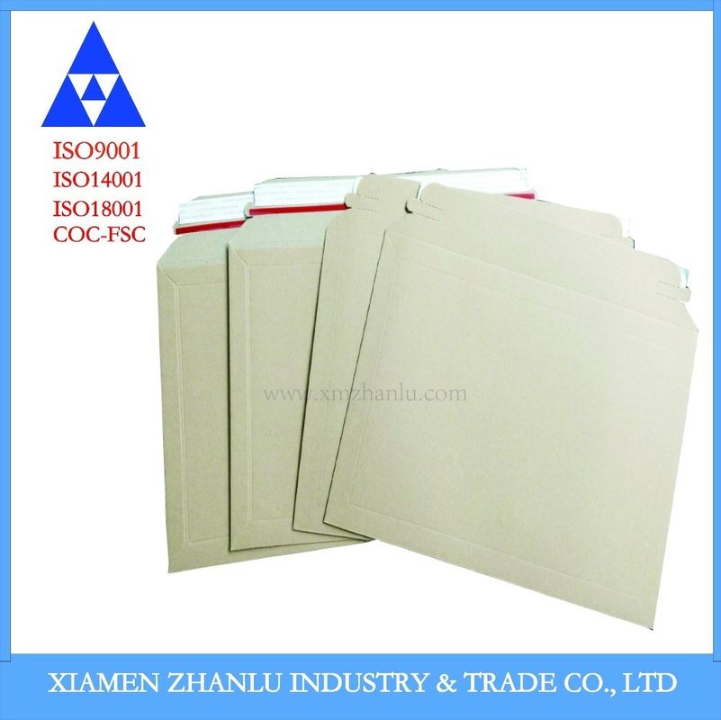Bboard Envelope Book Mailer Brown Kraft Board for White Lined-Chip Board Market
